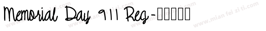 Memorial Day 911 Reg字体转换